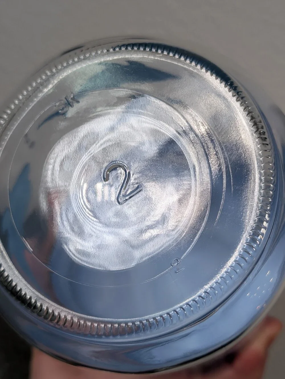 Windsor Blue Dolphins Clear Glass Screw On Lidded Storage Apothecary Candy Jar